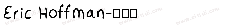 Eric Hoffman字体转换